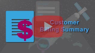 Customer billing summary in falcon mega track