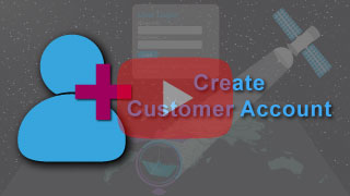 create customer account in falcon mega track