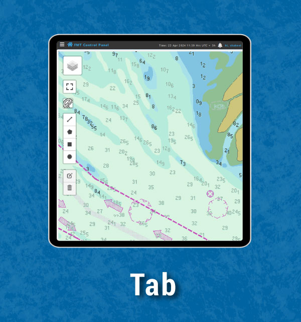 Electronic Nautical Chart can be access through Mobile on Falcon Mega Track, Vessel Tracking Platform from anywhere, anytime.