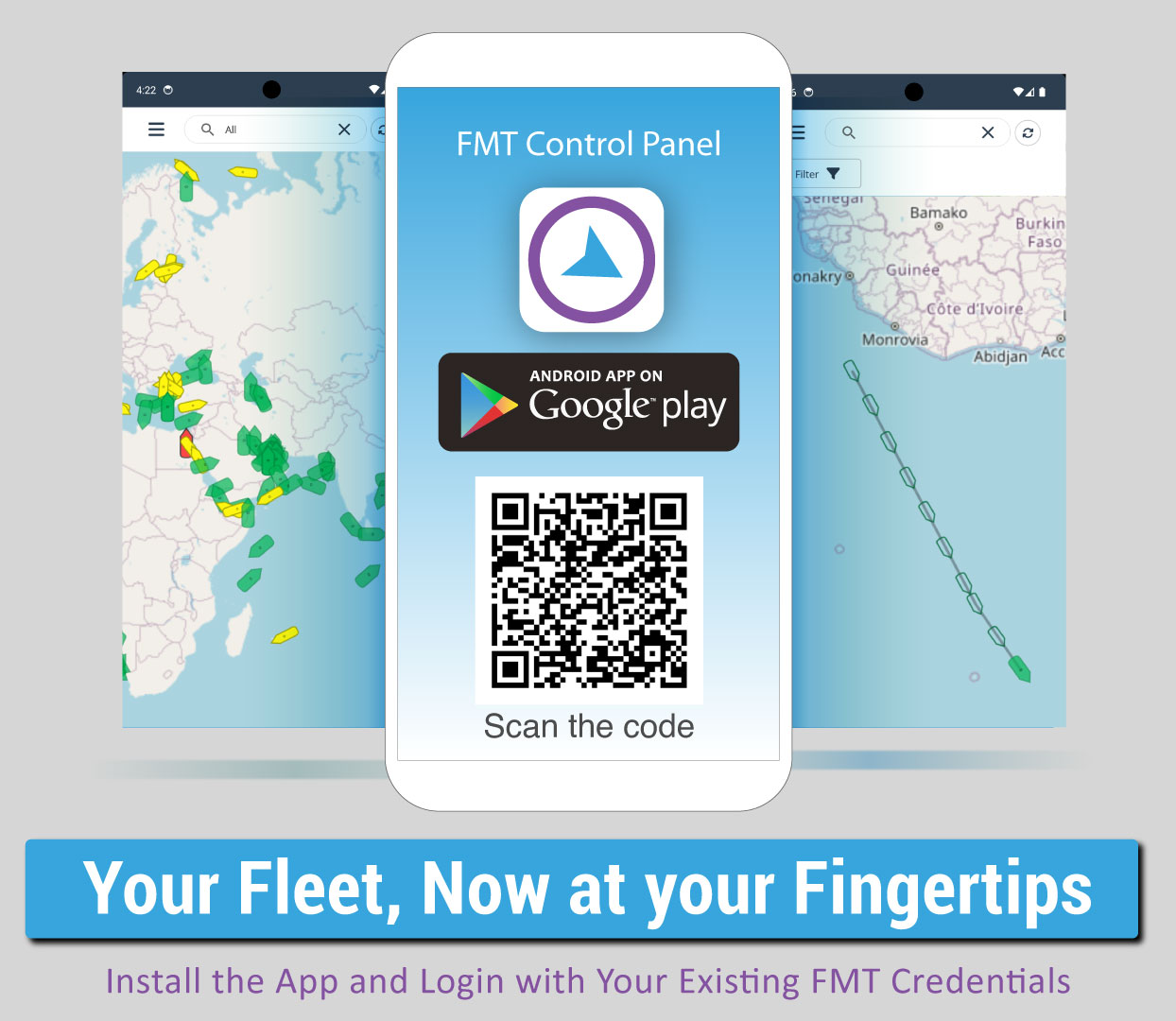 FMT Control Panel, the Android app that extends the full functionality of Falcon Mega Track (FMT) directly to your mobile devices. Whether you’re at the office or on the go, managing your Vessels just became faster, easier, and more efficient.